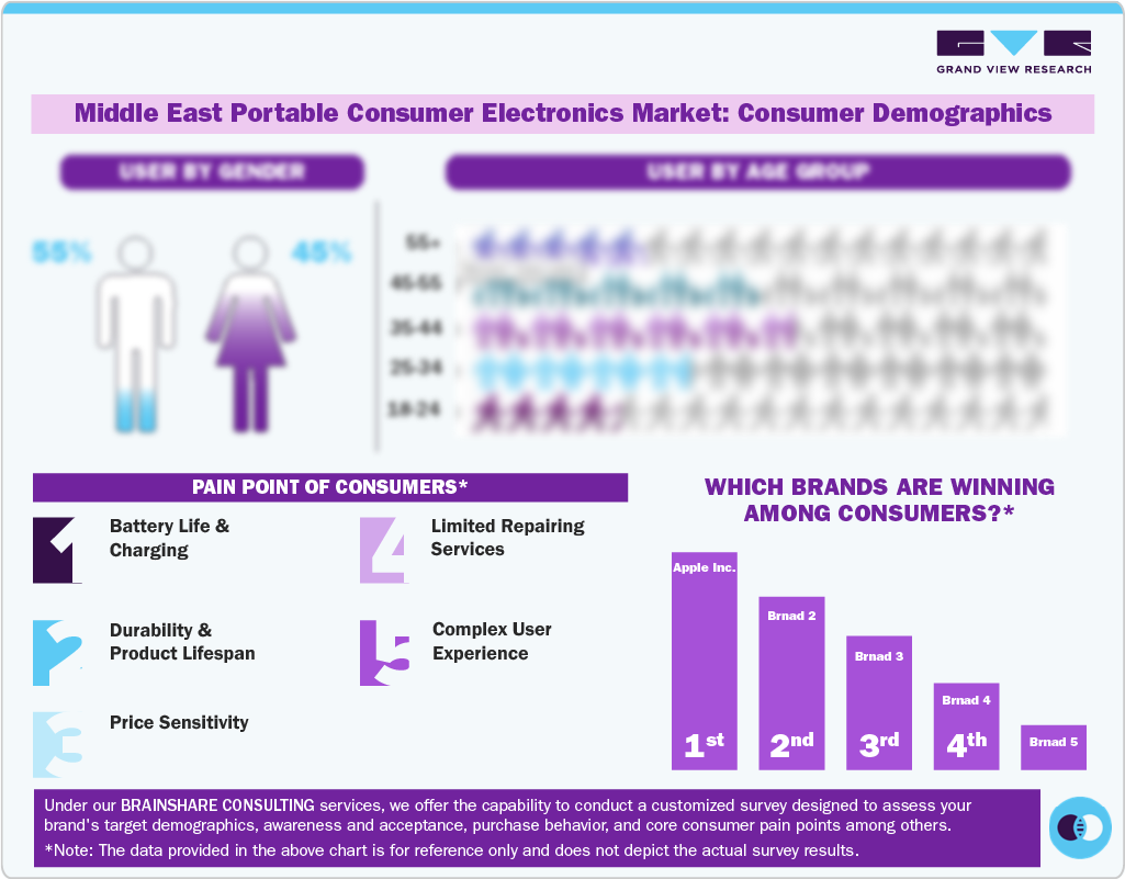 Middle East Portable Consumer Electronics Market: Consumer Demographics